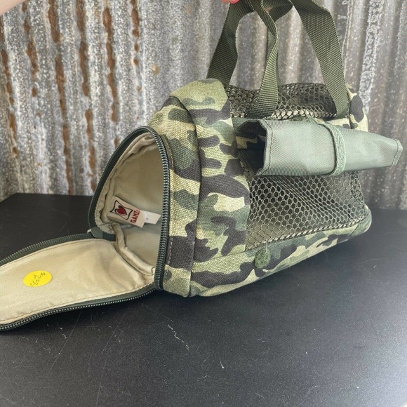 Webkinz Camouflage Pet Carrier Plush Toy Stuffed Animal Soft Carrying Bag Green - Picture 9 of 12